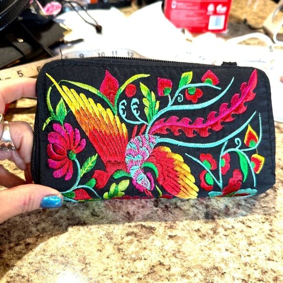 Phoenix clutch purse, shoulder card holder - Picture 2 of 12